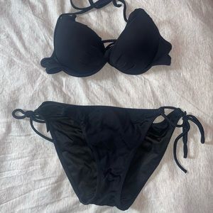 Victoria Secret Black Simple and Flattering Bikini